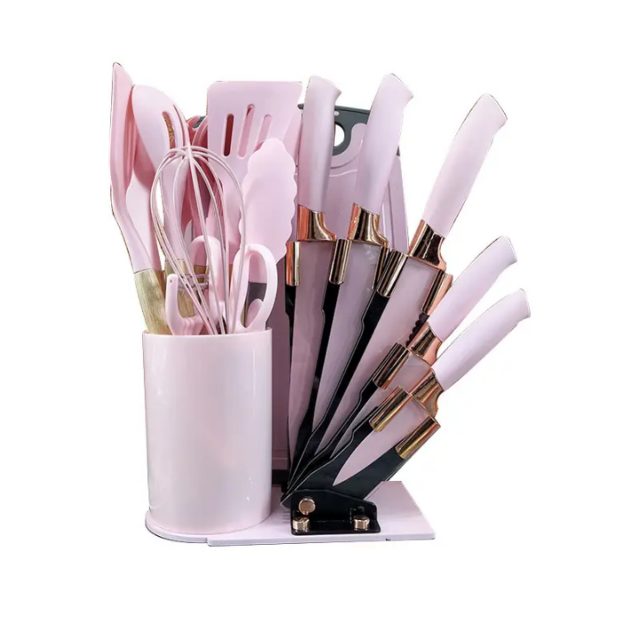 19 PC Knife Block Set