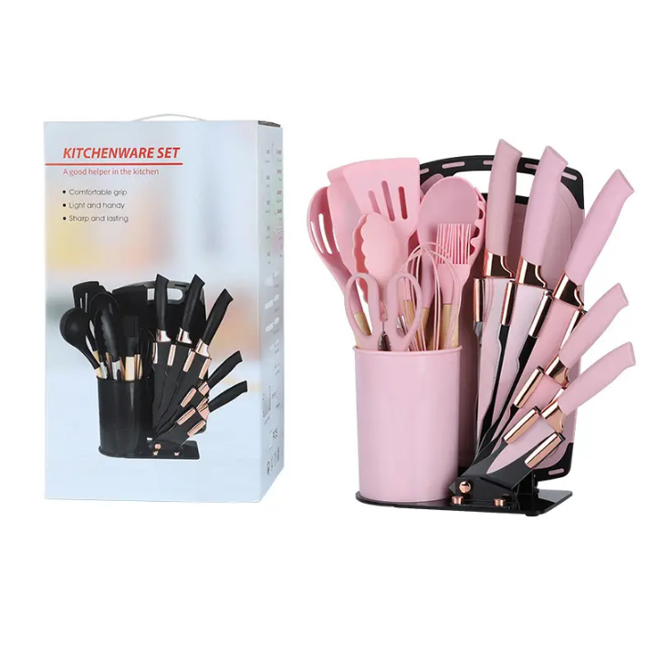 19 PC Knife Block Set