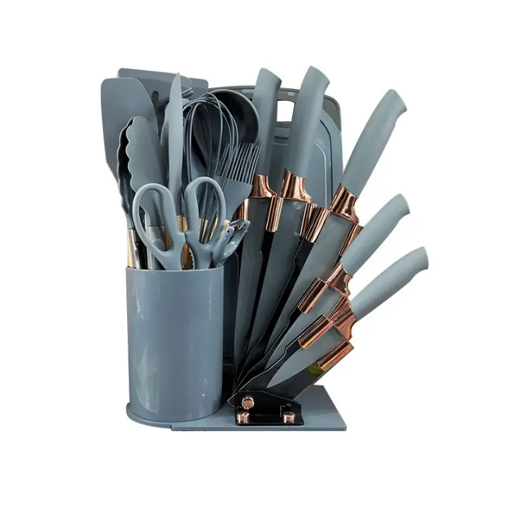 19 PC Knife Block Set