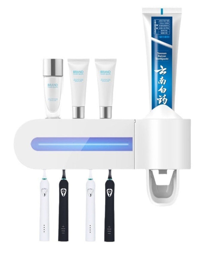 Toothpaste dispenser and Toothbrush Sterilizer