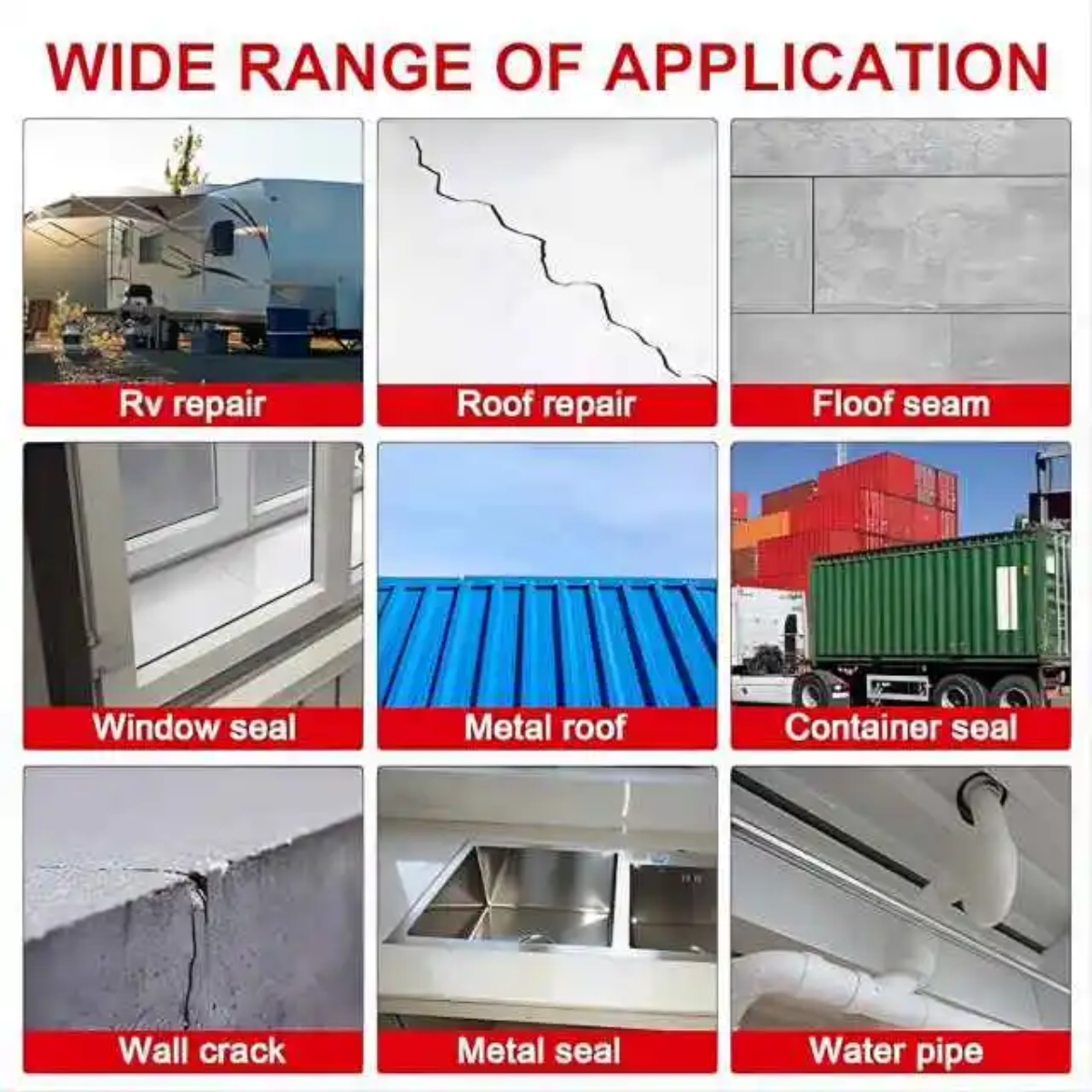 High performance water resistant aluminium tape. 10cm wide