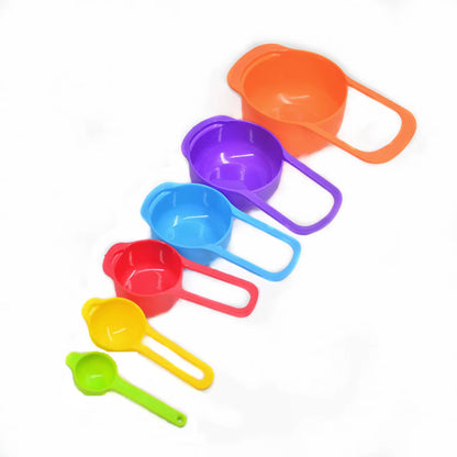 Rainbow Measuring Spoons Set For Baking