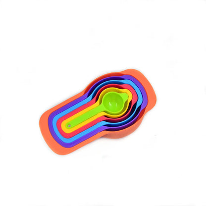Rainbow Measuring Spoons Set For Baking