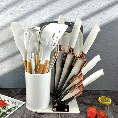 19 PC Knife Block Set