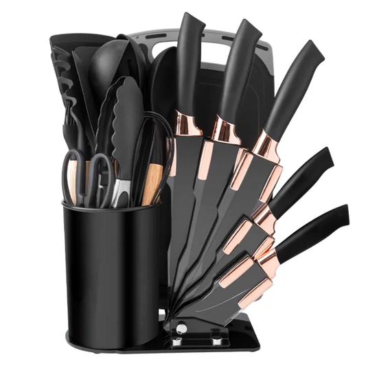 19 PC Knife Block Set