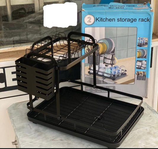 Kitchen Storage Rack with draining hose