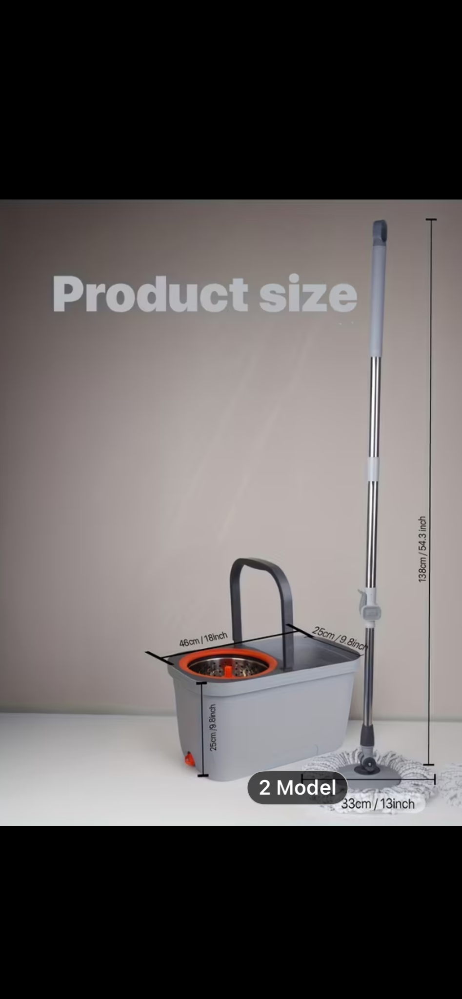 High quality household Mop and bucket set with extra head