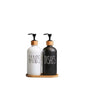 500ml 2 piece set Boston Glass bottles with printing for lotions and shampoo and bath gels