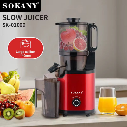 Sokany Slow Juicer 01009 800watts whole fruits high yield slow juicer.