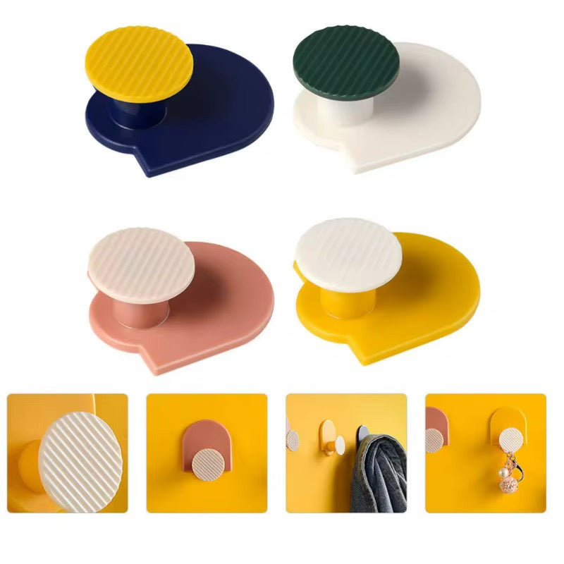 6 pieces multifunctional wall adhesive hooks