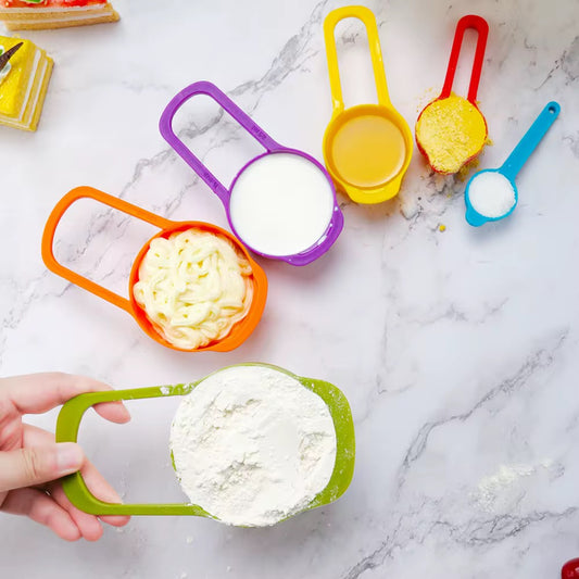 Rainbow Measuring Spoons Set For Baking