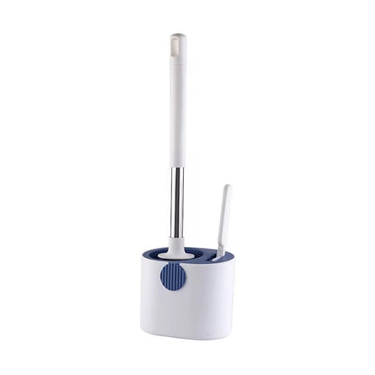 Set of 2 high end wall mounted silicone toilet brush