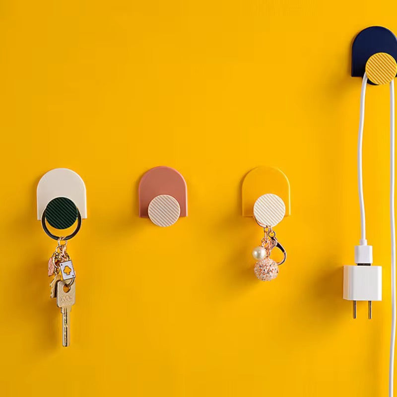 6 pieces multifunctional wall adhesive hooks