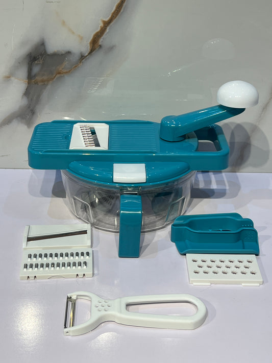Multifunctional manual food processor