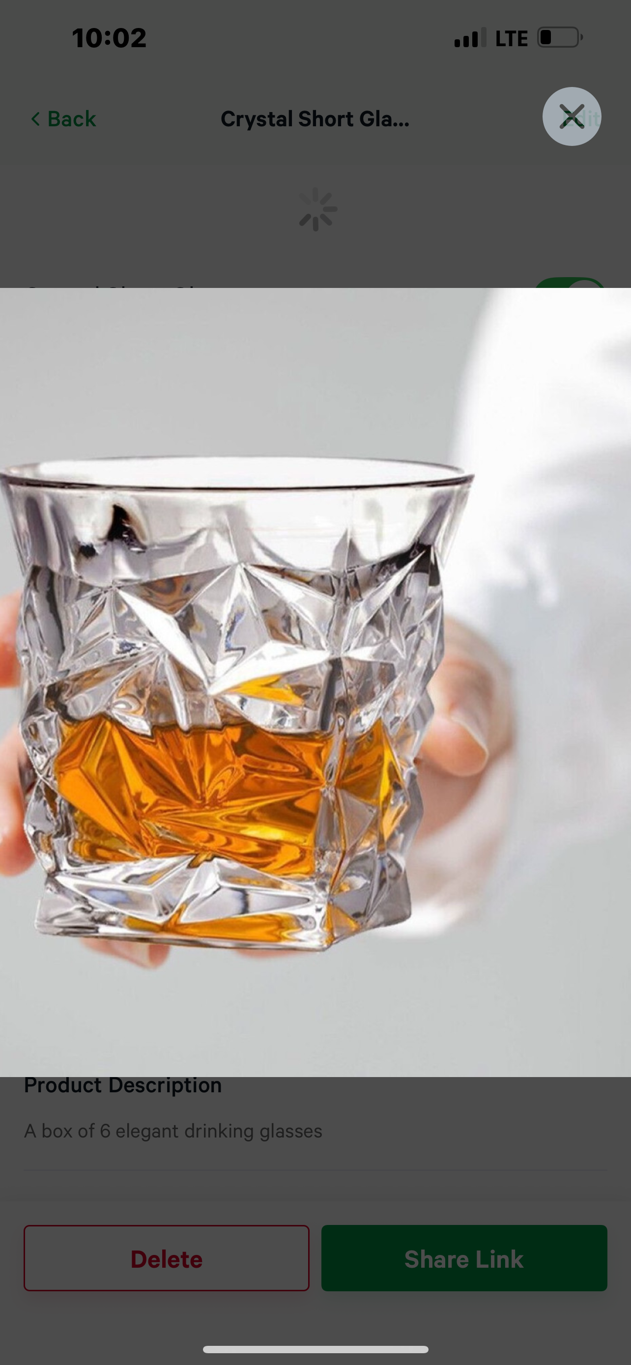 Crystal Whiskey Glasses