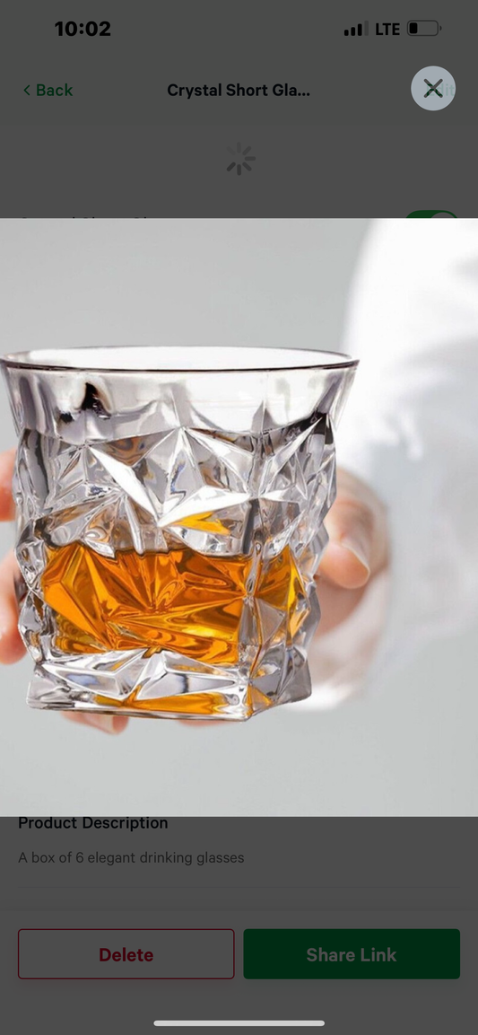 Crystal Whiskey Glasses