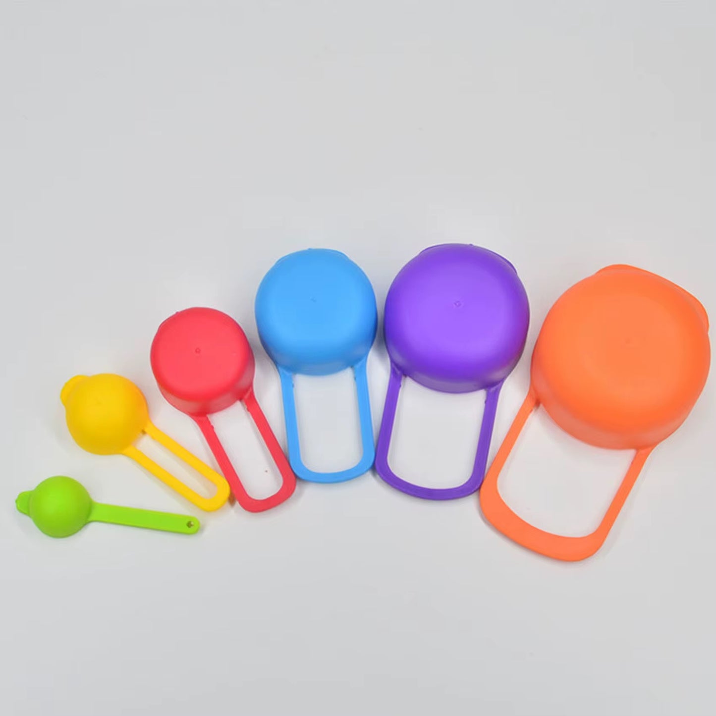 Rainbow Measuring Spoons Set For Baking