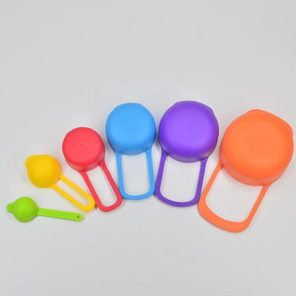 Rainbow Measuring Spoons Set For Baking