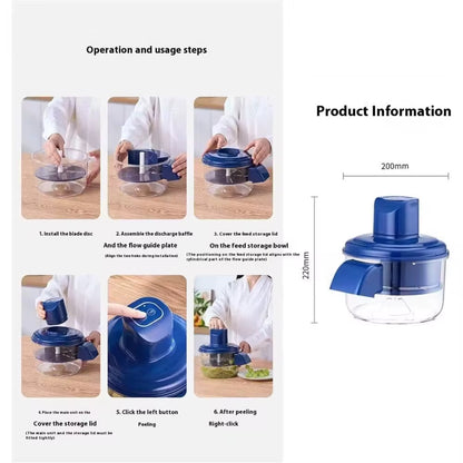 Trendy rechargeable fruits and vegetables peeler