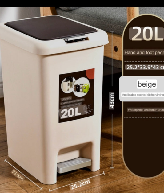Pedal Bin Plastic 20ltrs