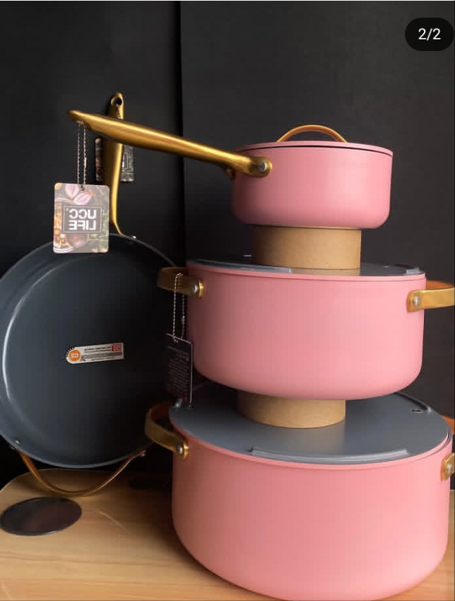 7 Piece Luxury Cookware with Ceramic Coating (U-PS0107)
