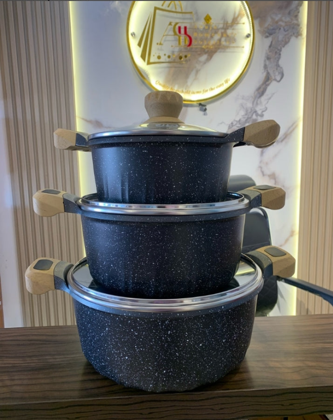 6pcs JIO Granite cookware set