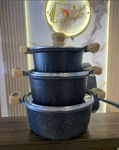 6pcs JIO Granite cookware set