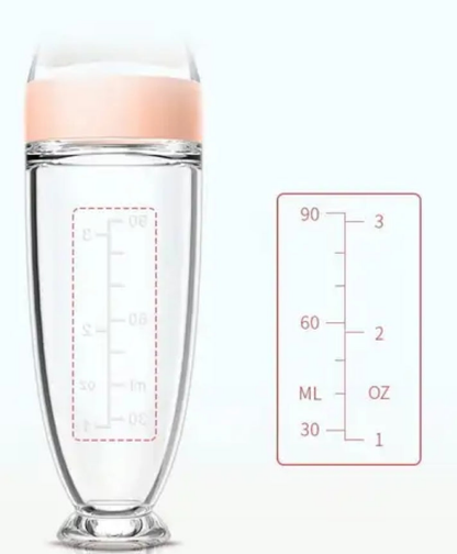Silicone Baby feeding bottle with spoon with suction Buttom