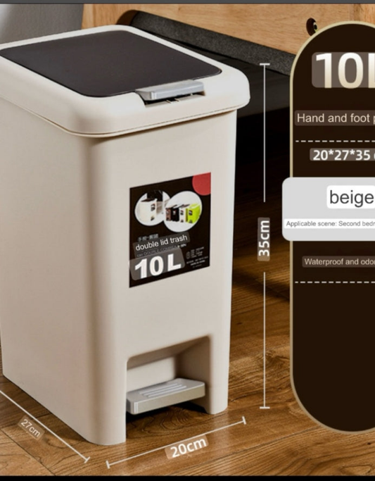 Pedal Bin Plastic 10L