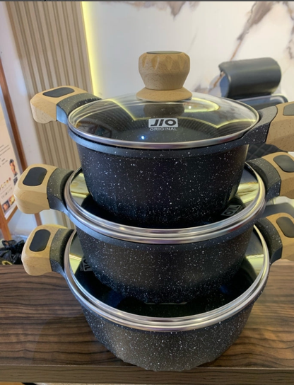 6pcs JIO Granite cookware set