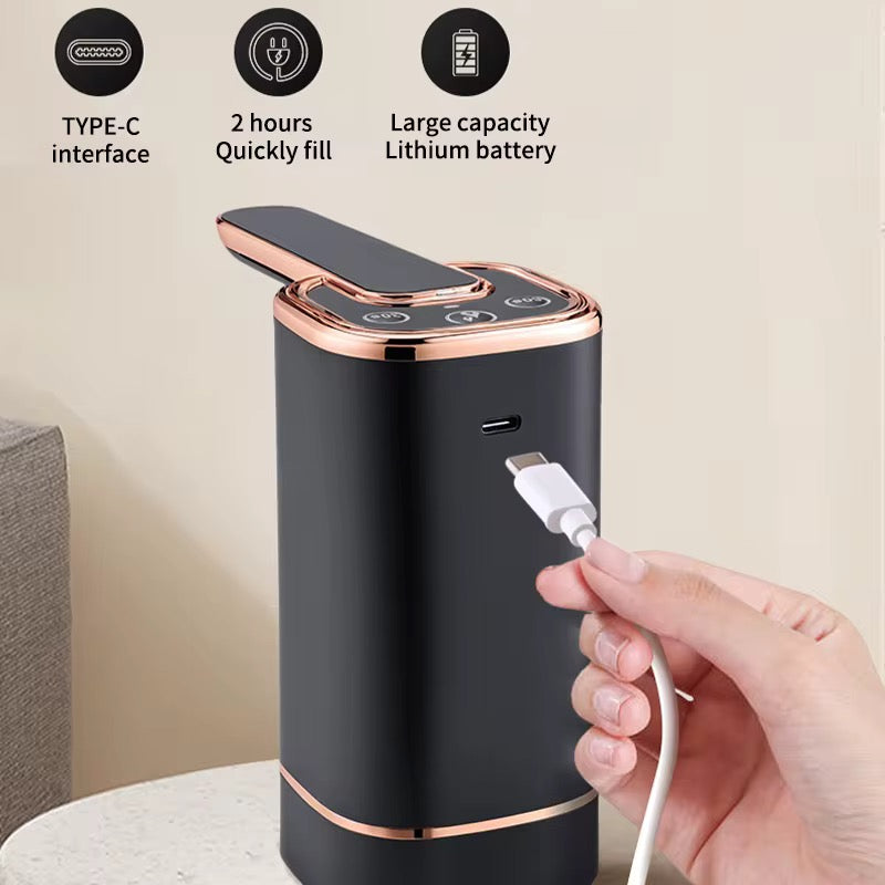 Elegant rechargeable water dispenser pump