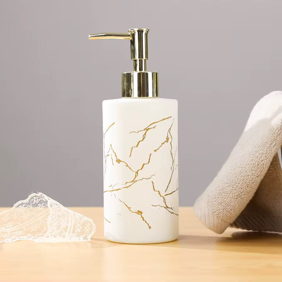 300ml single Boston glass bottles for lotions, shampoo, shower gel