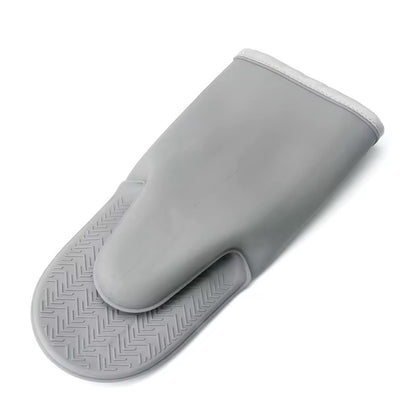 1 piece Good grip double insulation Silicone heat resistant glove / oven mitt