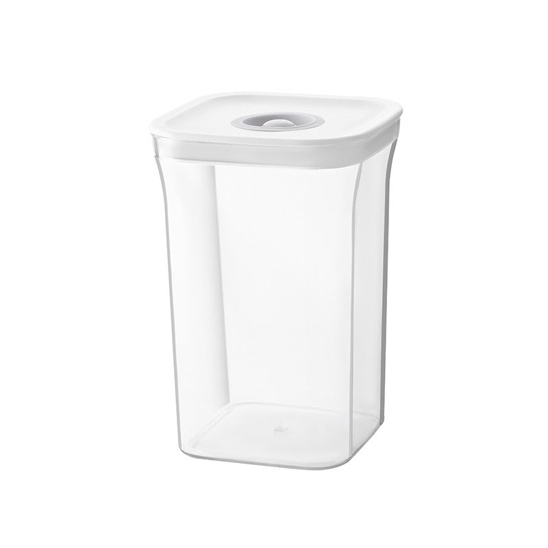 Square Acrylic Sealed Cereal Jar