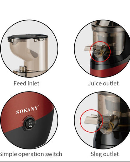 sokany 800w high performance slow juicer sk-01005