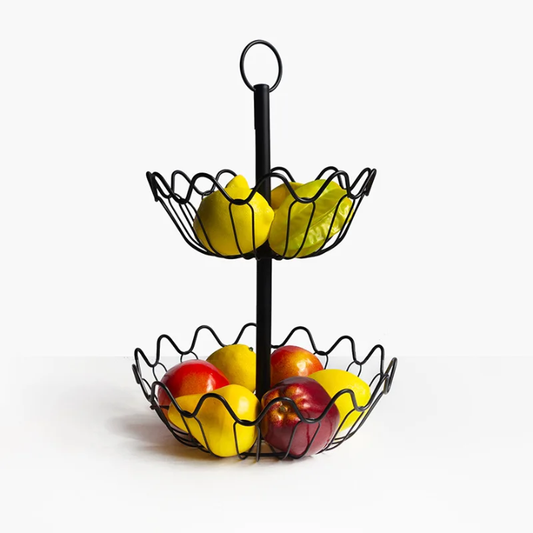 2in1  Removable metal fruit storage rack
