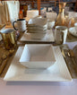 Ceramic Square White Bowl