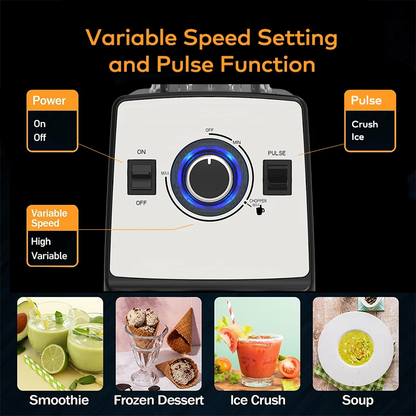 3 in 1 blender and food processor with accessories for choppng, slicing, mixing and mincing. With 2L BLENDER JAR. 2000W