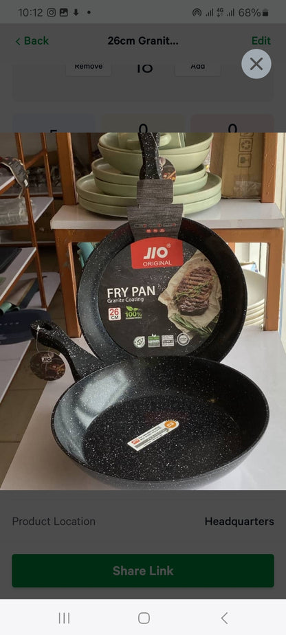 26cm granite coated fry pan
