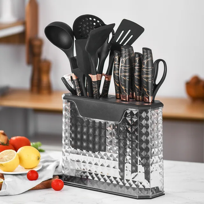 16 piece Silicone kitche  spoon and knife set