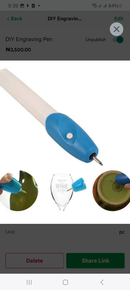 DIY Engraving pen
