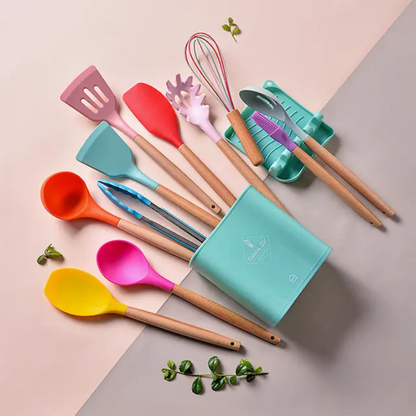 13 Pieces Silicone Cooking Utensils Set
