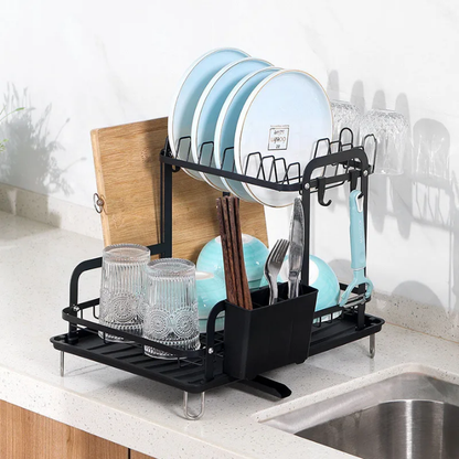 Kitchen Storage Rack with draining hose