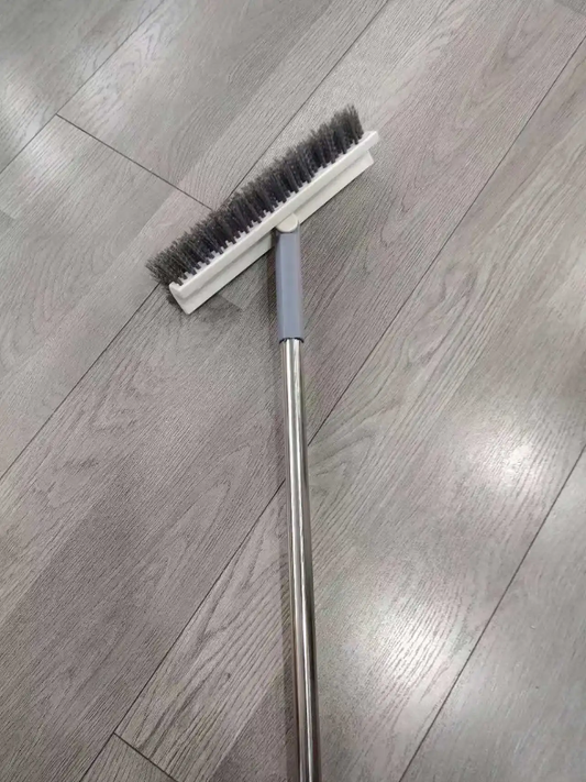 Corner wall and floor scrubbing brush