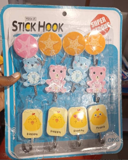 Character Sticker Hook Set