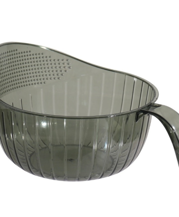 Acrylic straining bowl