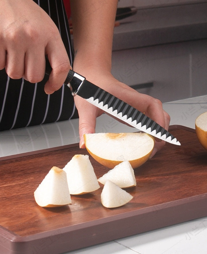 6 pieces coated steel knife set