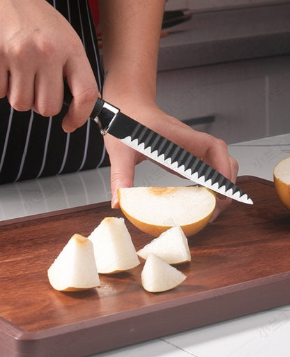 6 pieces coated steel knife set