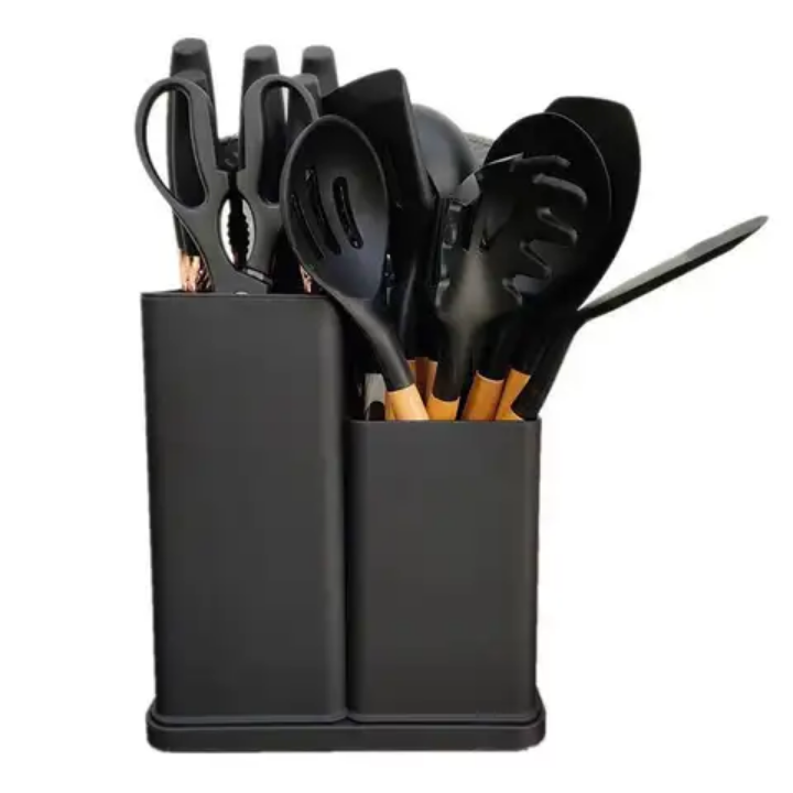 19 piece Silicone Spoon And Knife Set