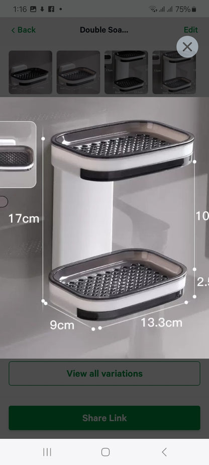 Double Soap Dish